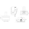 Elica ASC-AT-BLK-90 Ascent @ 90cm Wall Mounted Cooker Hood in Black 