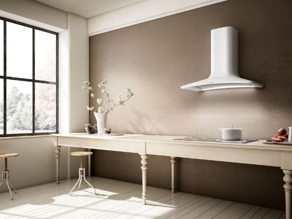 Elica DOLCE-WHITE 85cm Wall Mounted Cooker Hood in White