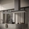 Elica ELEMENT-SS-120 Element 120cm Wall Mounted Cooker Hood in Black and Stainless Steel