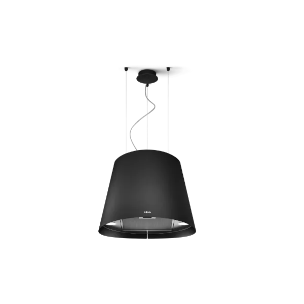Elica JUNO-LED-BLK 50cm Island Pendant Cooker Hood in Black