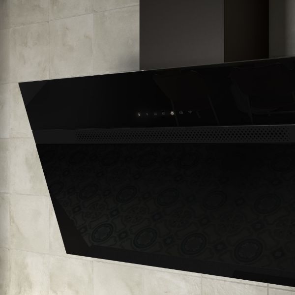 Elica NEAT-BLK-60 60cm Wall Mounted Cooker Hood in Black