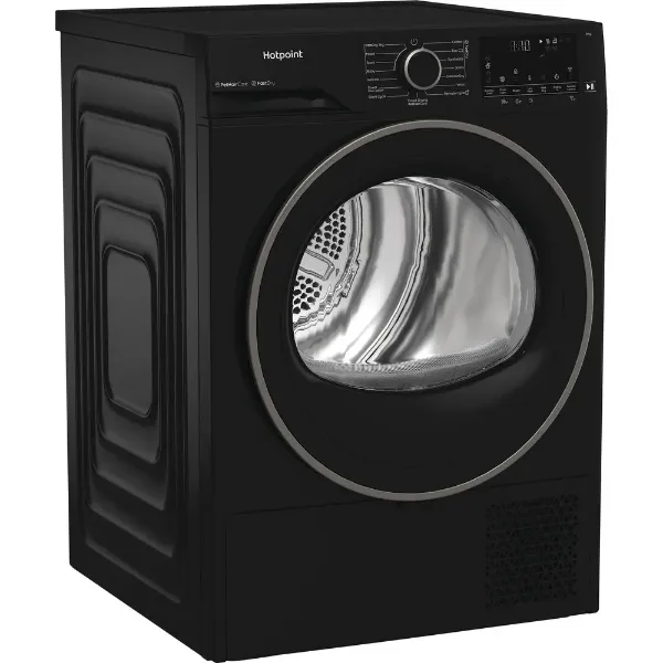 Hotpoint CHD94MBBSUK 9kg Fabric Care Heat Pump Tumble Dryer with HomeWhiz in Black