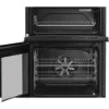 Hotpoint HTE6VDCB1 60cm Electric Twin Cooker with Multiflow in Black