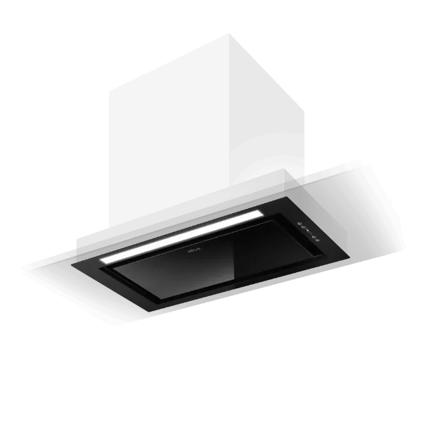 Elica SLEEK2.0-BLK-60 Sleek 2.0 60cm Integrated Cooker Hood in Black