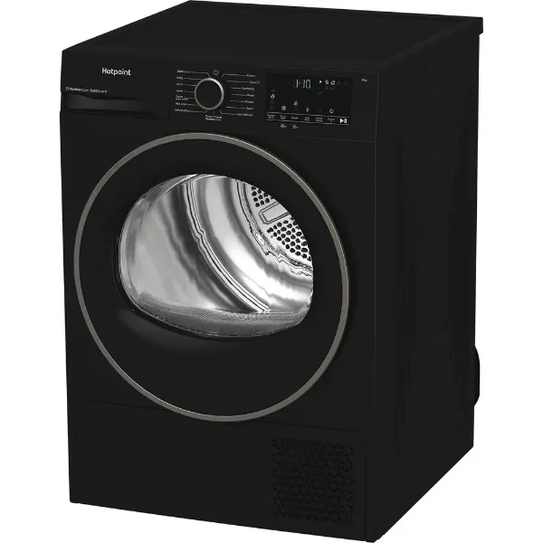 Hotpoint CHD93MBBUK 9kg Heat Pump Tumble Dryer with PetHairCare in Black