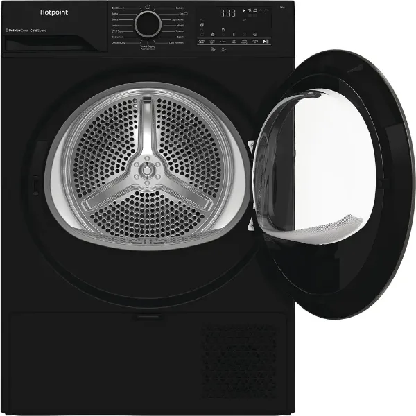 Hotpoint CHD93MBBUK 9kg Heat Pump Tumble Dryer with PetHairCare in Black