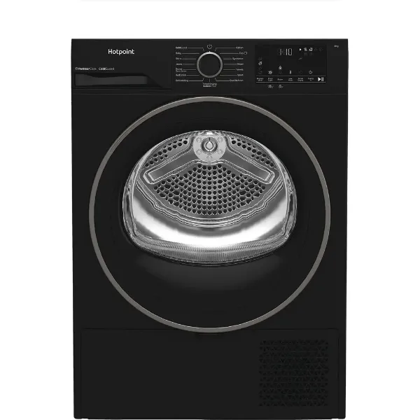 Hotpoint CHD93MBBUK 9kg Heat Pump Tumble Dryer with PetHairCare in Black