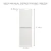 Haden HK144W-E 48cm 50/50 Freestanding Fridge Freezer in White