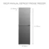 Haden HK240IX 55cm 60/40 Freestanding Fridge Freezer in Inox