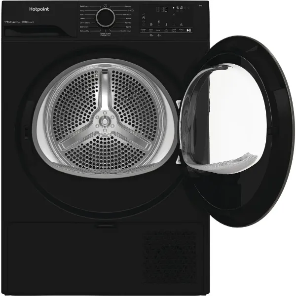 Hotpoint CHSD82MBBUK 8kg Heat Pump Tumble Dryer with Pet Hair Care in Black