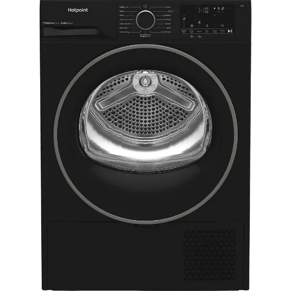 Hotpoint CHSD82MBBUK 8kg Heat Pump Tumble Dryer with Pet Hair Care in Black