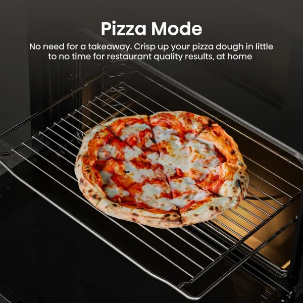 Hisense BUD714221CX 594cm Built Under Electric Double Oven - Black & Stainless Steel