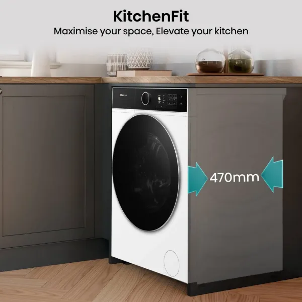 Hisense WF5I9043BWFS 9kg 1400 Spin  Washing Machine - White