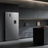 Fridgemaster MS91558DES 91.1cm 60/40 Total No Frost American Fridge Freezer - Silver