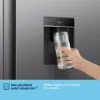 Fridgemaster MS91558DES 91.1cm 60/40 Total No Frost American Fridge Freezer - Silver