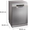 Bosch SMS6ZCI10G Full Size Freestanding Dishwasher in Silver Inox