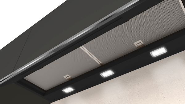 Neff D95XAM2S0B 90cm Integrated Design Cooker Hood in Clear Glass and Black