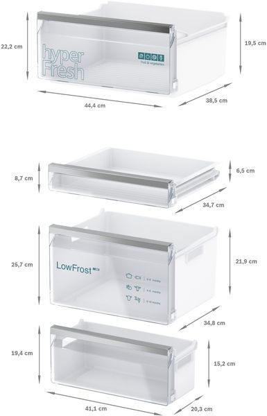 Siemens KI86VVFE0G Built In Fridge-Freezer