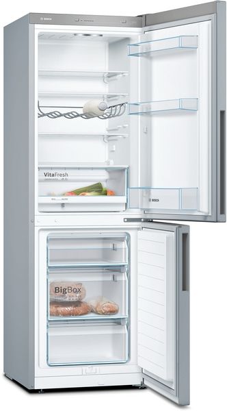 Bosch KGV33VLEAG Freestanding Fridge-Freezer In Inox-look