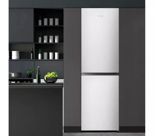 Hisense RB327N4BCE 50/50 Total No Frost Fridge Freezer - Stainless Steel