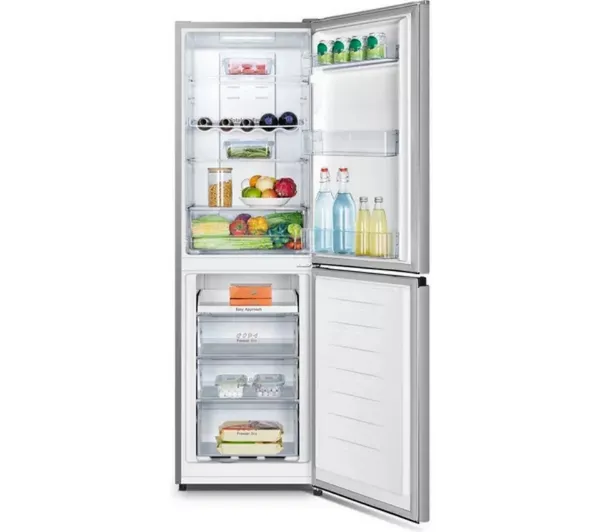 Hisense RB327N4BCE 50/50 Total No Frost Fridge Freezer - Stainless Steel
