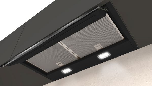 Neff D65XAM2S0B 60cm Integrated Design Cooker Hood in Clear Glass and Black