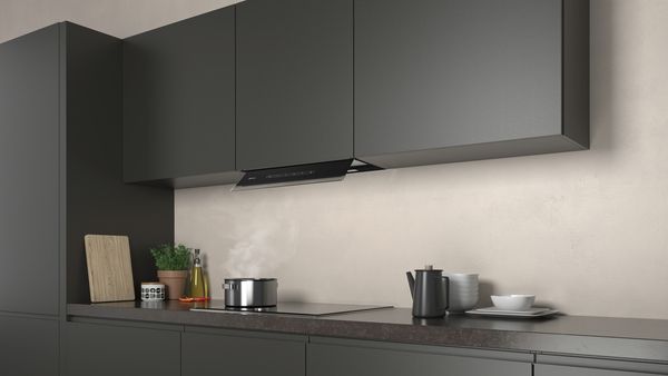 Neff D65XAM2S0B 60cm Integrated Design Cooker Hood in Clear Glass and Black