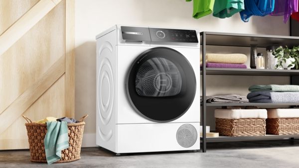 Bosch WQB246C9GB Heat Pump Tumble Dryer In White