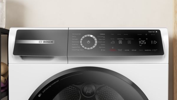 Bosch WQB246C9GB Heat Pump Tumble Dryer In White
