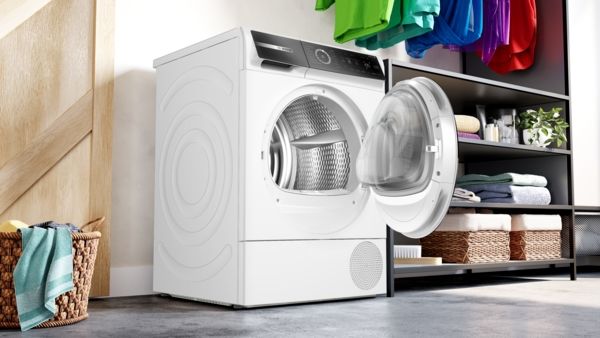 Bosch WQB246C9GB Heat Pump Tumble Dryer In White