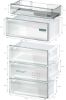 Siemens KG49NXIDF Freestanding Fridge Freezer in Brushed Steel anti-fingerprint
