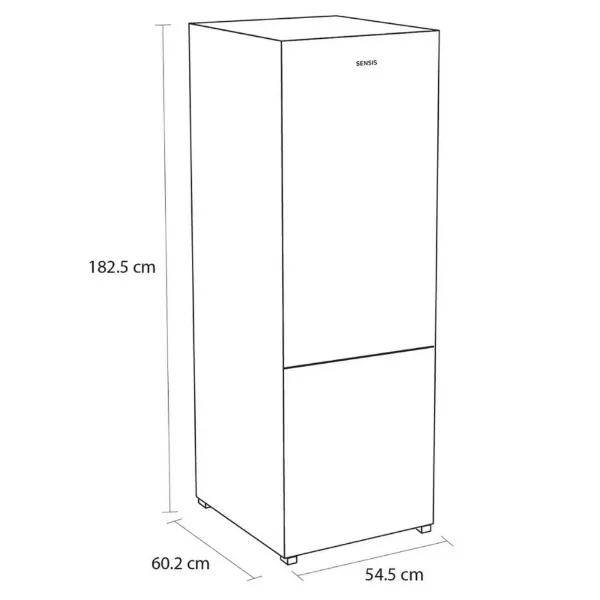 Sensis RFCMF0154ES 54cm Total No Frost Fridge Freezer - Silver
