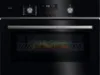 AEG GK6NK40FB 59.5cm Compact Combi Microwave Oven - Gloss Black with Steel Trim