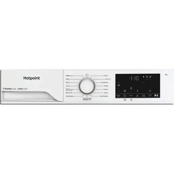Hotpoint CHD93MWWSUK 9kg Heat Pump Tumble Dryer with Pet Hair Care - WhiHotpoint CHD93MWWSUK 9kg Heat Pump Tumble Dryer with Pet Hair Care - Whitete