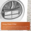 Hotpoint CHD93MWWSUK 9kg Heat Pump Tumble Dryer with Pet Hair Care - White