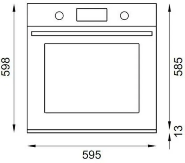Bertazzoni FMOD6117CTN3 Modern Series TFT 60cm Built-In Pyrolytic Oven with Steam in Matt Black