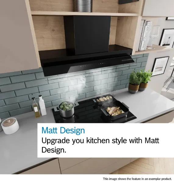 Bosch DBB67DP60B Integrated Design Hood in Matt black 