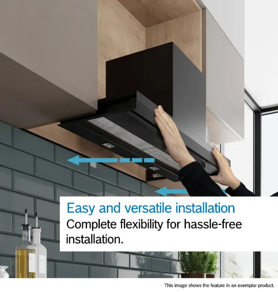 Bosch DBB67DP60B Integrated Design Hood in Matt black 
