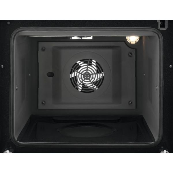 AEG CIB6743ACM 6000 SteamBake 60cm Freestanding Electric Induction Cooker Stainless Steel_Open Main Oven View