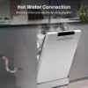 Hisense HS523E15WUK Slimline Dishwasher - White - 10 Place Settings