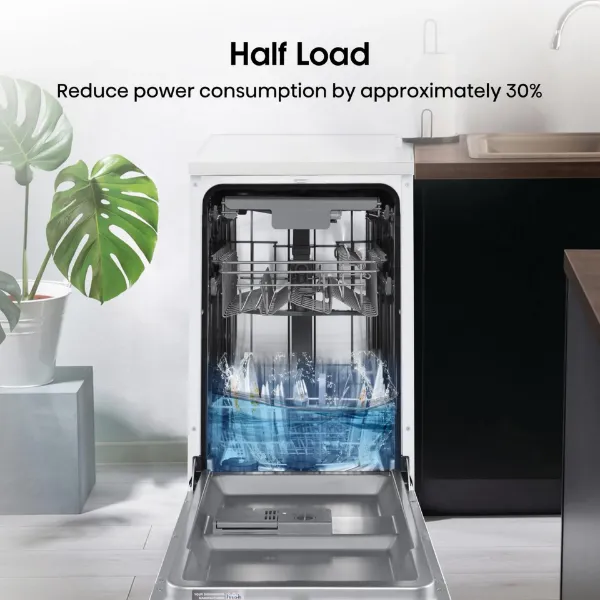 Hisense HS523E15WUK Slimline Dishwasher - White - 10 Place Settings