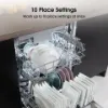 Hisense HS523E15WUK Slimline Dishwasher - White - 10 Place Settings