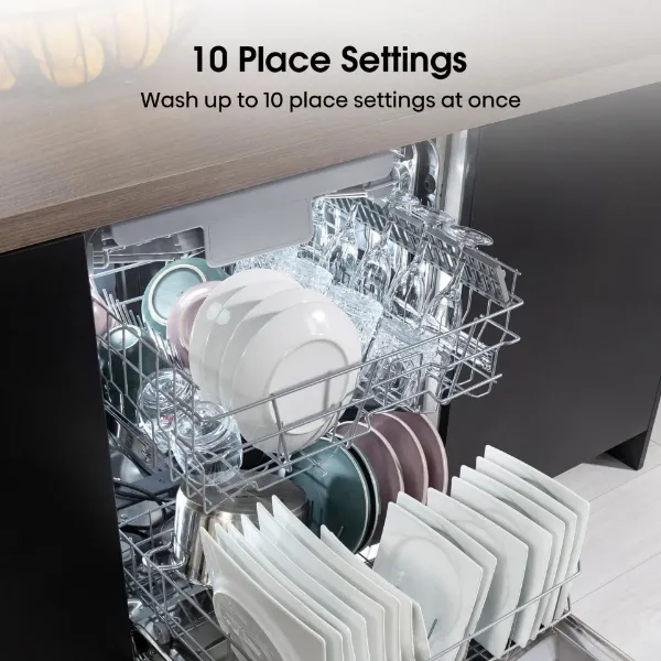 Hisense HS523E15WUK Slimline Dishwasher - White - 10 Place Settings