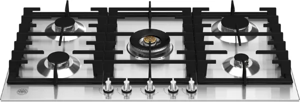 Bertazzoni P905CMODX Modern Series 90cm 5 Burners with Central Wok Burner Gas Hob in Stainless Steel