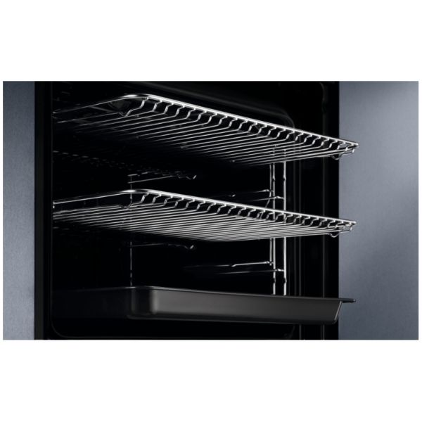 AEG BCX335R11M 3000 SurroundCook Built In Single Electric Oven Stainless Steel_Right Side Opening Door View