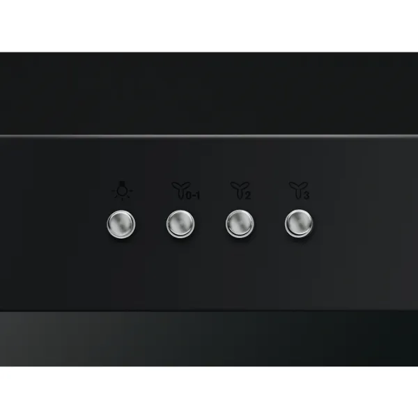 AEG DBX3951R 5000 ExtractionTech Wall Mounted Cooker Hood Matt Black_Control Panel Detail