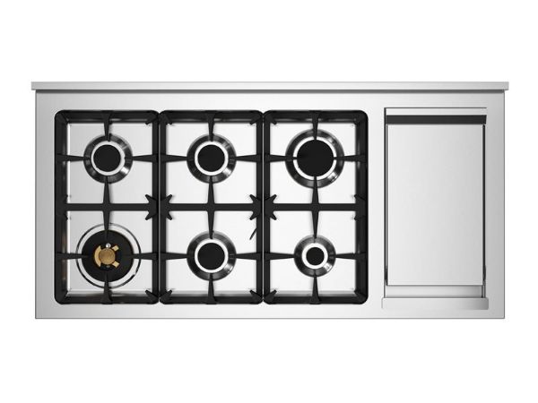 Bertazzoni PRO126G2ENET2 Professional 120cm Dual Fuel Range Cooker in Black