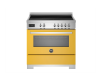 Bertazzoni PRO95I1EGIT2 Professional 90cm Single Induction Range Cooker in Yellow