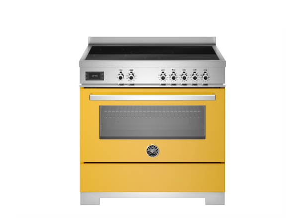 Bertazzoni PRO95I1EGIT2 Professional 90cm Single Induction Range Cooker in Yellow