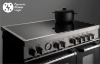 Bertazzoni PRO115I3ENET2 Professional 110cm Triple Induction Range Cooker in Black
